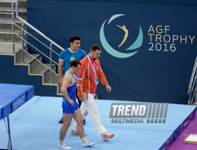 Bakıda batut gimnastikası üzrə FIG Dünya Kubokunun ilk yarış günü start götürüb. Azərbaycan, 5 mart, 2016